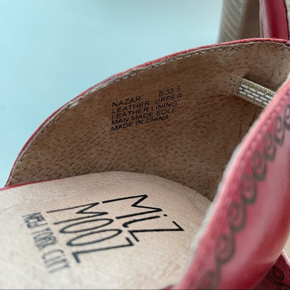 NIB Miz Mooz Nazar Red Heels Size 8 - Picture 4 of 6